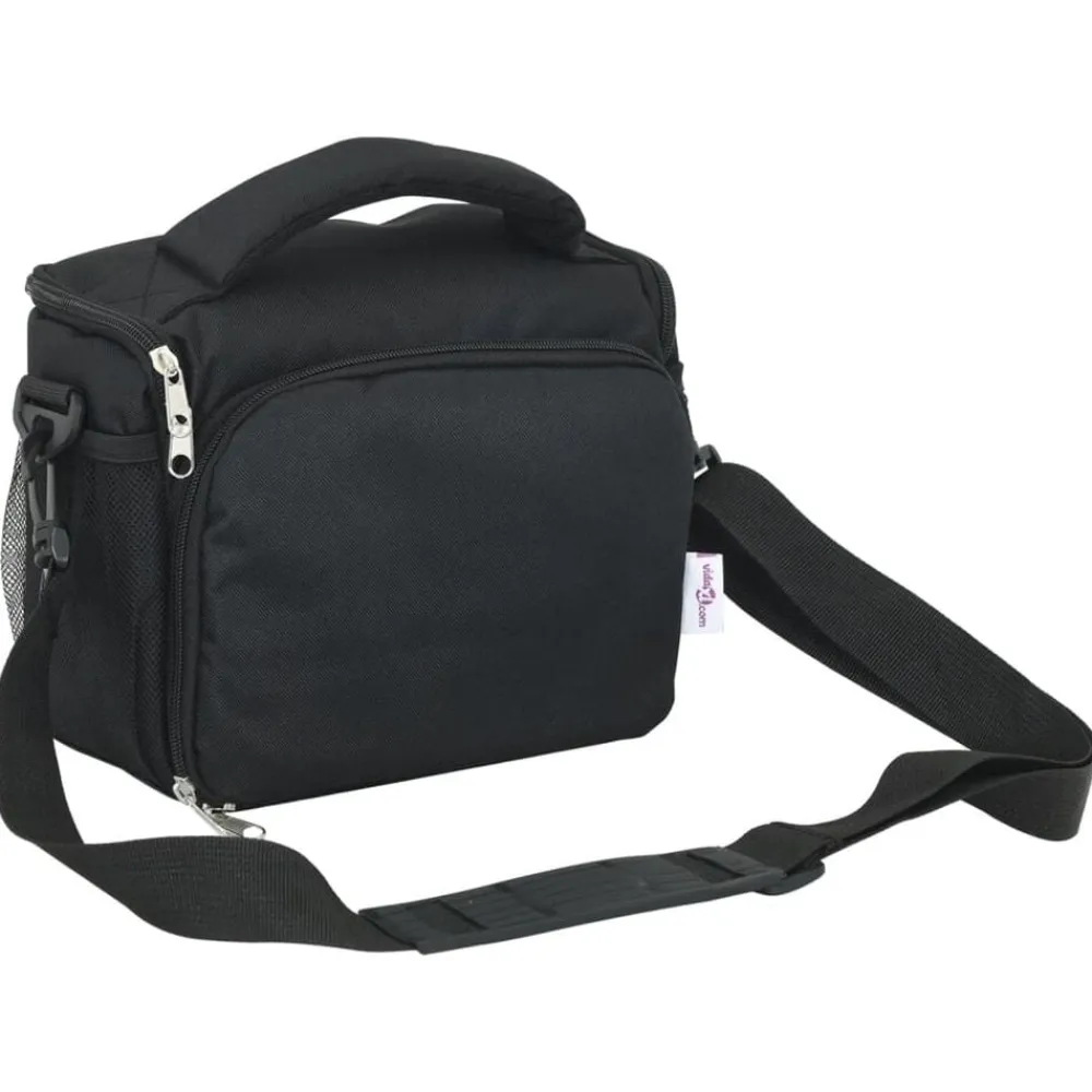 vidaXL Cámaras Y Objetivos-Bolso para cámara con funda impermeable tela oxford negra