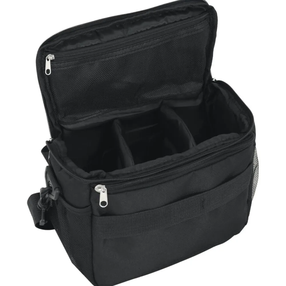 vidaXL Cámaras Y Objetivos-Bolso para cámara con funda impermeable tela oxford negra