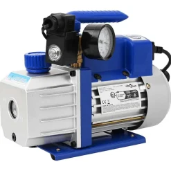 vidaXL Bomba aspiradora de un nivel con manómetro 71 l/min Azul Best