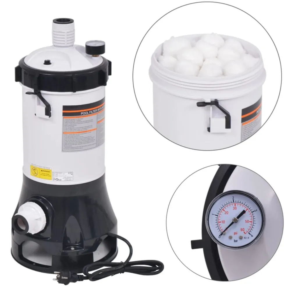 vidaXL Bomba de filtro de piscina 185 W 4,4 m³/h Online