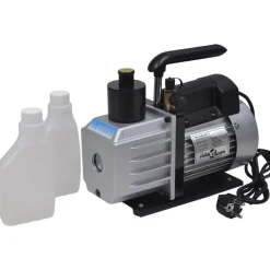 vidaXL Accesorios Para Electrodomésticos-Bomba de vacío 50 L/min manómetros de 4 vías kit de herramietas