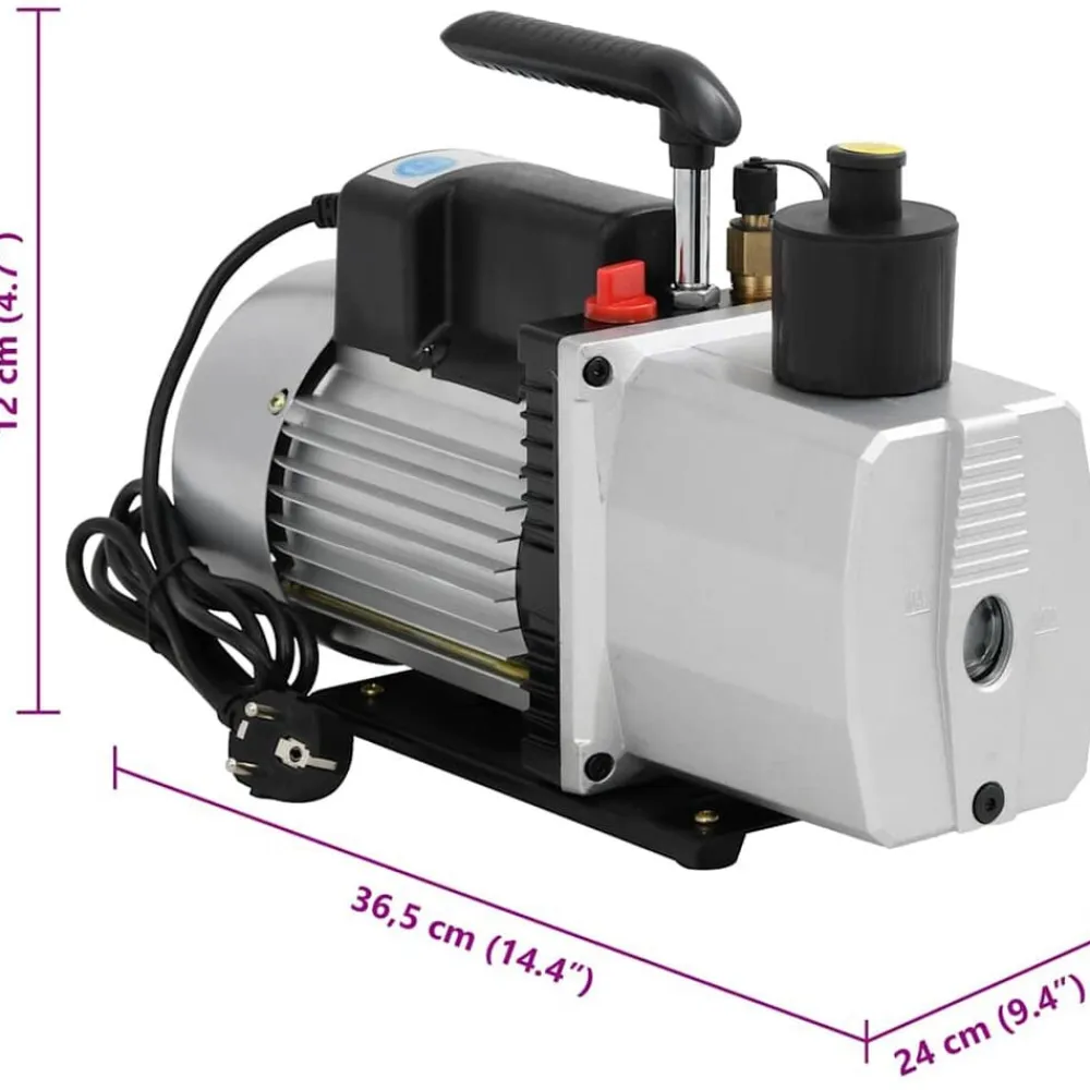 vidaXL Accesorios Para Electrodomésticos-Bomba de vacío de 2 etapas 100 L/min