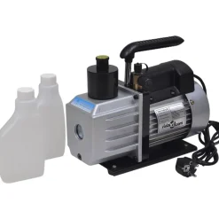 vidaXL Accesorios Para Electrodomésticos-Bomba de vacío set de manómetros 4 vías para aire acondicionado