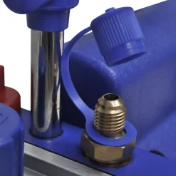 vidaXL Accesorios Para Electrodomésticos-Bomba de vacío una etapa y manómetro colector cuatridireccional