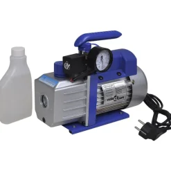 vidaXL Accesorios Para Electrodomésticos-Bomba de vacío una etapa con manómetro colector bidireccional