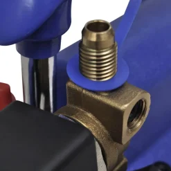vidaXL Accesorios Para Electrodomésticos-Bomba de vacío una etapa con manómetro colector bidireccional