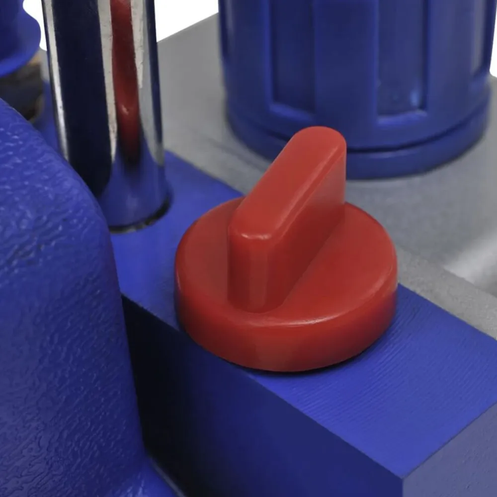 vidaXL Accesorios Para Electrodomésticos-Bomba de vacío una etapa con manómetro colector bidireccional