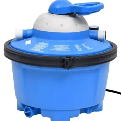 vidaXL Piscina Y Spa-Bomba filtro arena azul y negra 385x620x432 mm 200 W 25 L