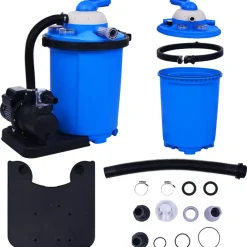 vidaXL Bomba filtro de arena con temporizador 550 W 50 L Clearance