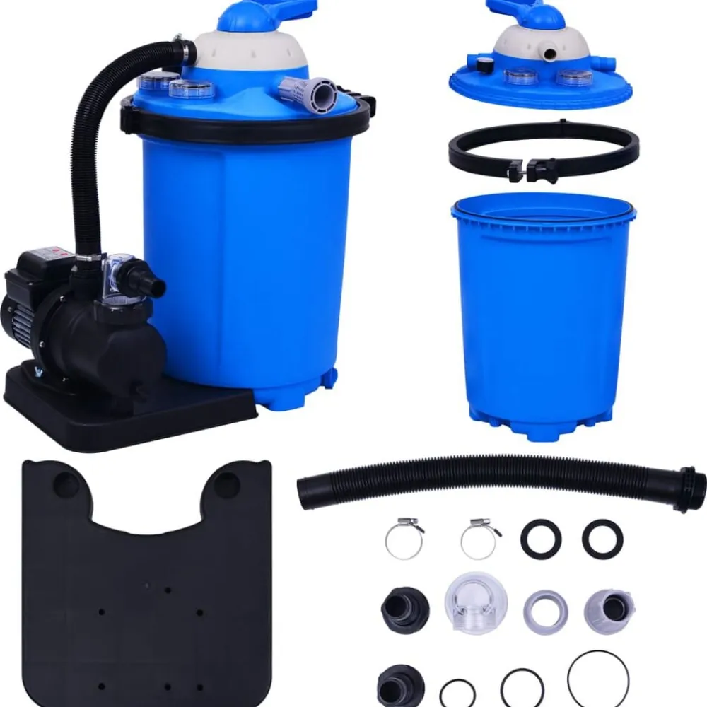 vidaXL Bomba filtro de arena con temporizador 550 W 50 L Clearance