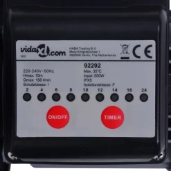 vidaXL Bomba filtro de arena con temporizador 550 W 50 L Clearance