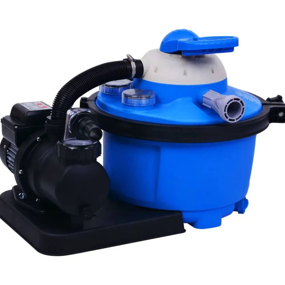 vidaXL Piscina Y Spa-Bomba filtro de arena con temporizador 450 W 25 L