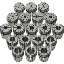 vidaXL Herramientas-Boquilla de sujeción ER32 19 pzas Set herramientas de torneado