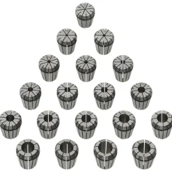 vidaXL Herramientas-Boquilla de sujeción ER32 19 pzas Set herramientas de torneado
