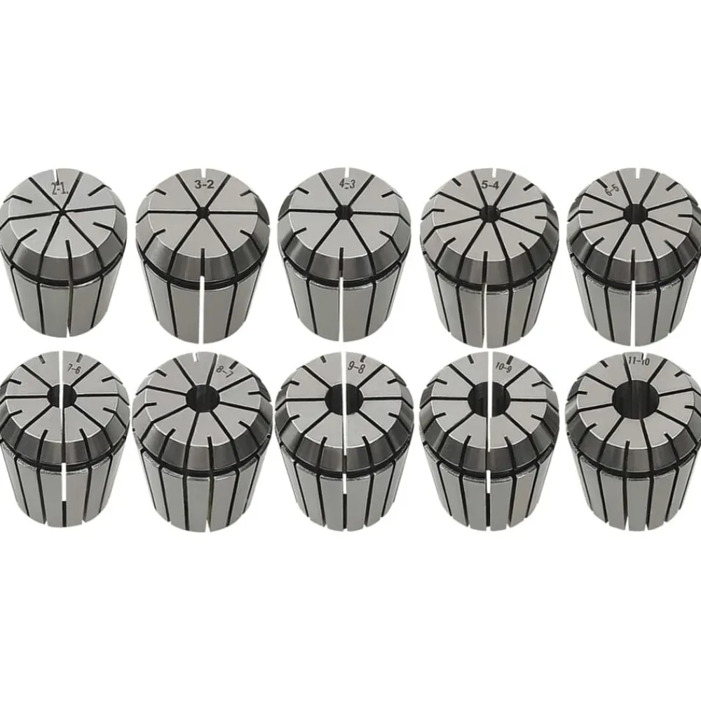 vidaXL Herramientas-Boquilla de sujeción ER32 19 pzas Set herramientas de torneado