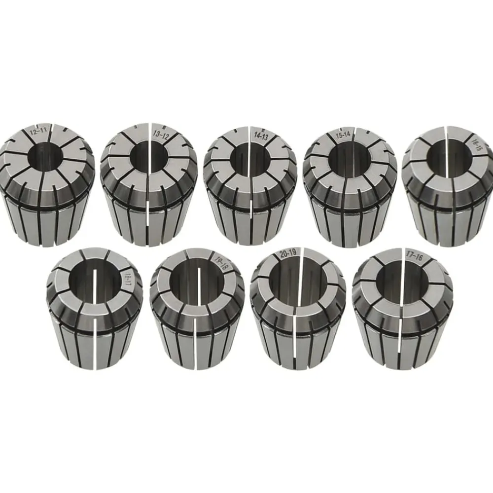 vidaXL Herramientas-Boquilla de sujeción ER32 19 pzas Set herramientas de torneado