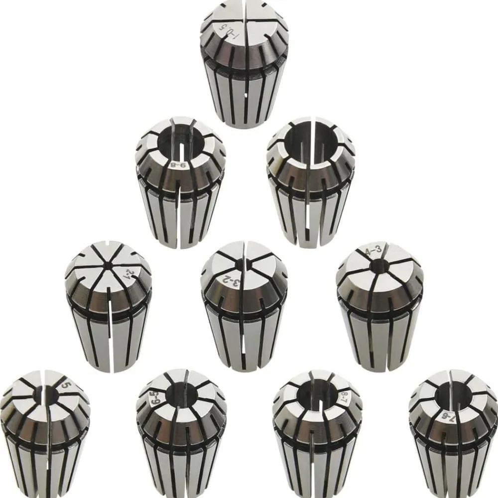 vidaXL Boquilla de sujeción ER16 10 pzas Set herramientas de torneado Discount