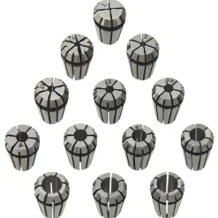 vidaXL Herramientas-Boquilla de sujeción ER11 13 pzas Set herramientas de torneado