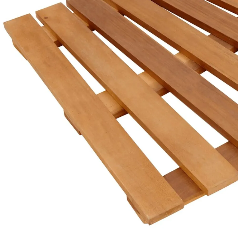 vidaXL Borde bañera hidromasaje madera acacia y ratán sintético Negro Best