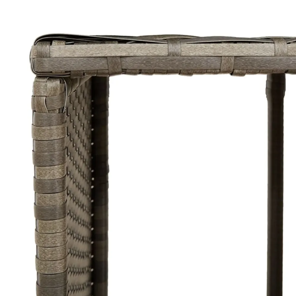 vidaXL Piscina Y Spa-Borde bañera hidromasaje madera acacia y ratán sintético