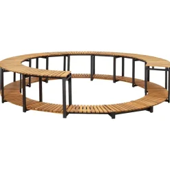 vidaXL Borde de bañera hidromasaje madera maciza de acacia 273x53 cm New