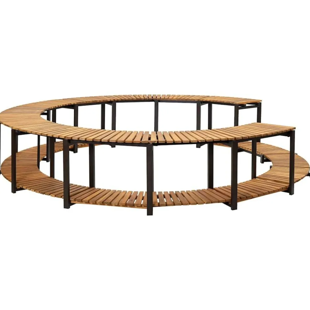 vidaXL Borde de bañera hidromasaje madera maciza de acacia 273x53 cm New