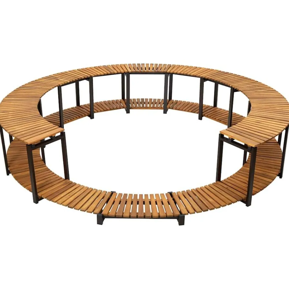 vidaXL Borde de bañera hidromasaje madera maciza de acacia 273x53 cm New