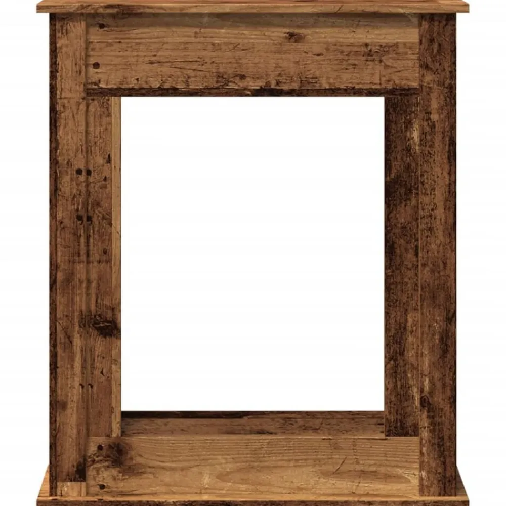 vidaXL Borde de chimenea madera ingeniería envejecida 75x20x87,5 cm Madera antigua Discount