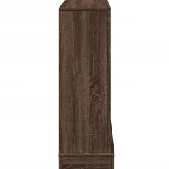 vidaXL Borde de chimenea madera ingeniería marrón roble 100x30x87,5 cm Marrón roble Hot