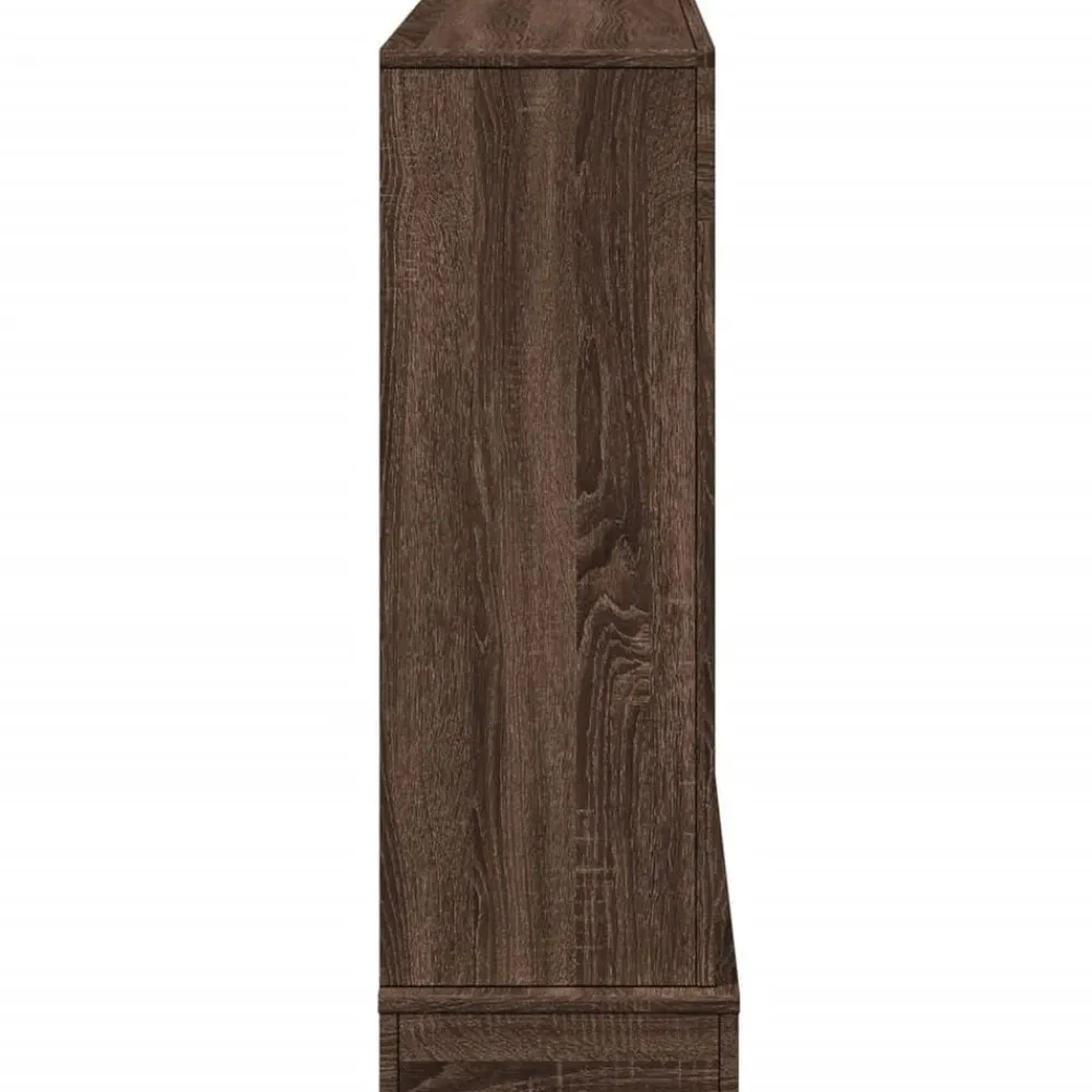 vidaXL Borde de chimenea madera ingeniería marrón roble 100x30x87,5 cm Marrón roble Hot