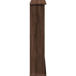 vidaXL Borde de chimenea madera ingeniería marrón roble 75x20x87,5 cm Marr&oacute;n roble