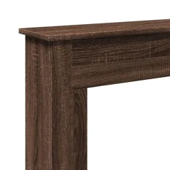 vidaXL Borde de chimenea madera ingeniería marrón roble 75x20x87,5 cm Marr&oacute;n roble