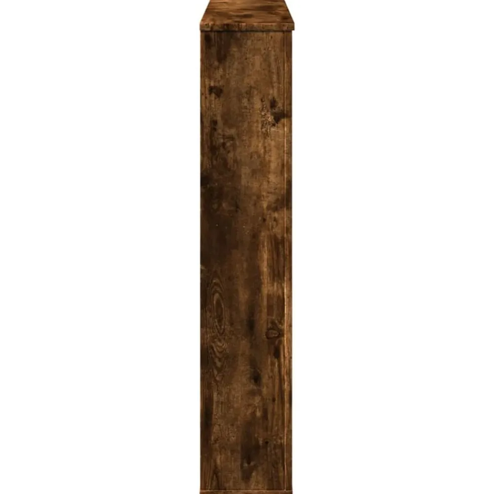 vidaXL Accesorios Para Hornos De Leña Y Chimeneas-Borde de chimenea madera ingeniería 100x20x100 cm