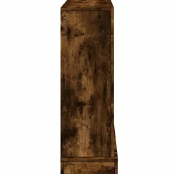 vidaXL Borde de chimenea madera ingeniería 100x30x87,5cm Roble ahumado Best
