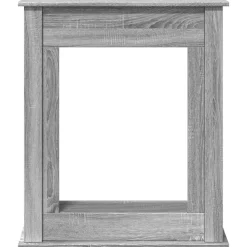 vidaXL Borde de chimenea madera ingeniería 75x20x87,5 cm Gris sonoma Hot