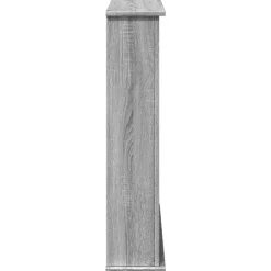 vidaXL Borde de chimenea madera ingeniería 75x20x87,5 cm Gris sonoma Hot