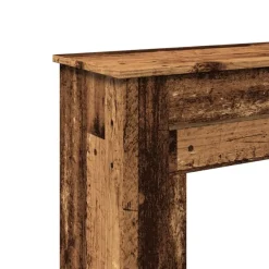 vidaXL Accesorios Para Hornos De Leña Y Chimeneas-Borde de chimenea madera ingeniería envejecida 90x30x90 cm