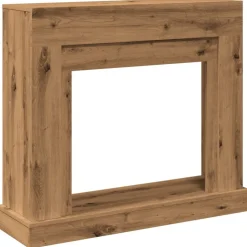 vidaXL Accesorios Para Hornos De Leña Y Chimeneas-Borde de chimenea madera ingeniería 100x30x87,5cm