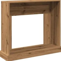 vidaXL Accesorios Para Hornos De Leña Y Chimeneas-Borde de chimenea madera ingeniería 100x30x87,5cm