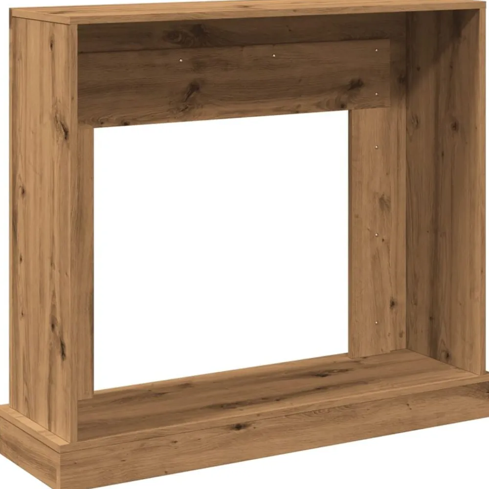 vidaXL Accesorios Para Hornos De Leña Y Chimeneas-Borde de chimenea madera ingeniería 100x30x87,5cm