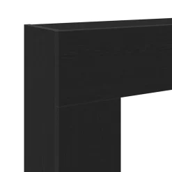vidaXL Borde de chimenea madera ingeniería 81x18x82 cm Roble negro Outlet