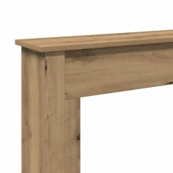 vidaXL Borde de chimenea madera ingeniería 75x20x87,5 cm Roble artisan Discount