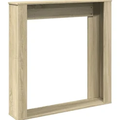 vidaXL Borde de chimenea madera ingeniería 100x20x100 cm Roble Sonoma Sale