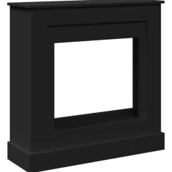 vidaXL Accesorios Para Hornos De Leña Y Chimeneas-Borde de chimenea madera ingeniería 90x30x90 cm