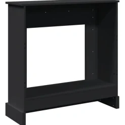 vidaXL Accesorios Para Hornos De Leña Y Chimeneas-Borde de chimenea madera ingeniería 90x30x90 cm