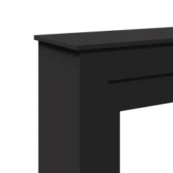 vidaXL Accesorios Para Hornos De Leña Y Chimeneas-Borde de chimenea madera ingeniería 90x30x90 cm