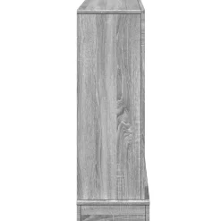 vidaXL Borde de chimenea madera ingeniería 100x30x87,5 cm Gris sonoma Outlet