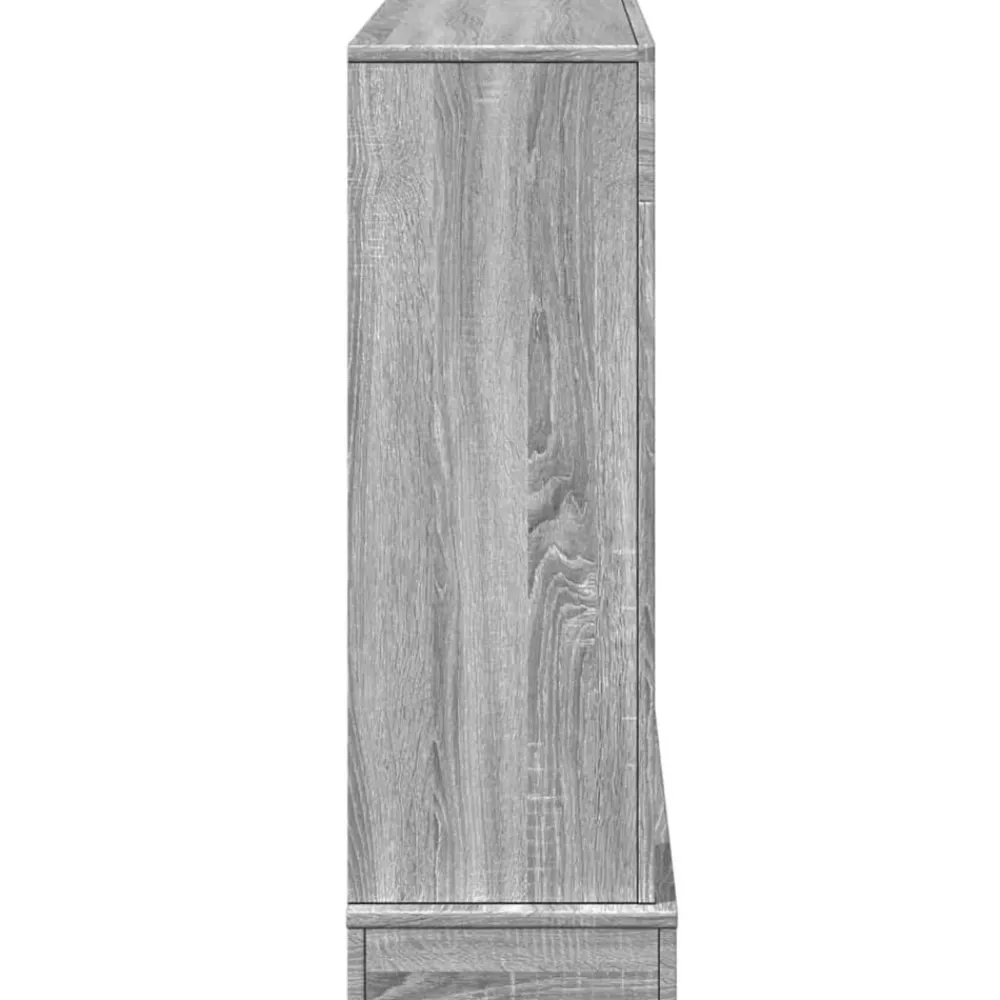 vidaXL Borde de chimenea madera ingeniería 100x30x87,5 cm Gris sonoma Outlet