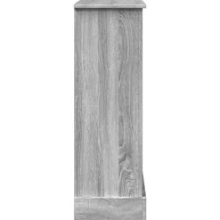 vidaXL Borde de chimenea madera ingeniería 90x30x90 cm Gris sonoma Sale