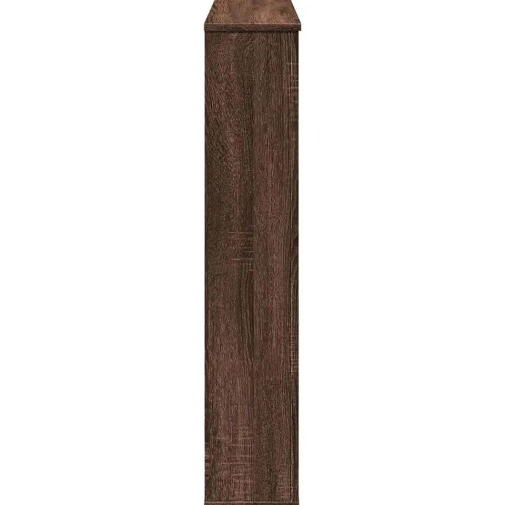 vidaXL Borde de chimenea madera ingeniería marrón roble 100x20x100 cm Marrón roble Discount